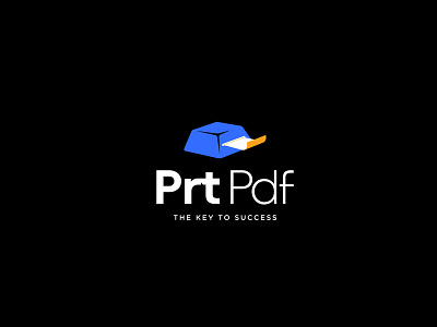 PrtPdf branding design flaticon icon keyboardkey logo logo mark minimal print vector