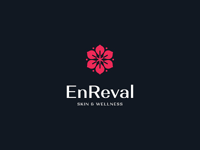 EnReval Skin & Wellness aesthetic design lilly logo logo mark skincare vector wellness