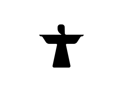 Letter T Christ redeemer Logo