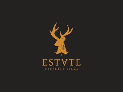 Estvte deer films logo design photography property