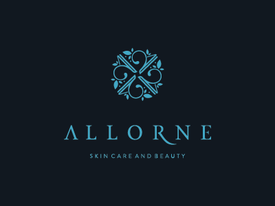 Allorne beauty logo mark natural skin care