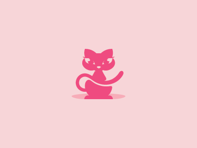 Hellcat Counseling cat counseling cute feminine icon logo mark