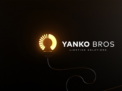 Yanko Bros Lighting Solution 3d design logo logomark