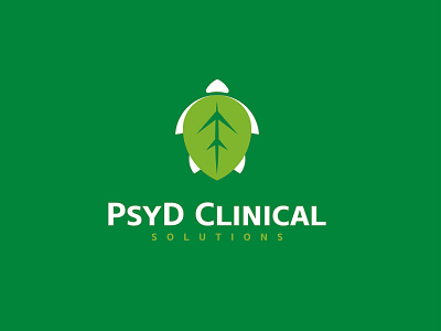 PsyD Clinical Solutions clinic leaf logo natural nutrician organic organic food physician turtle