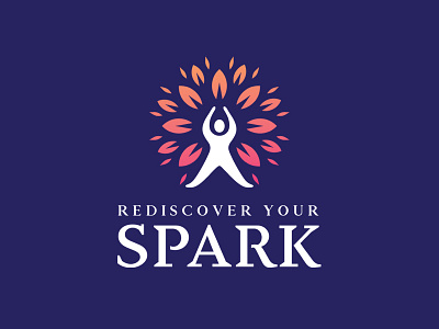 Rediscover Your Spark branding empower human lifecoaching logo motivation spark