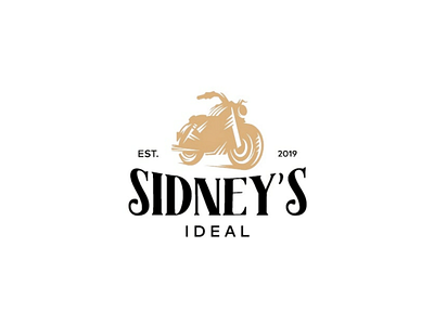 Sidney's Ideal bike bikers brand logo logo mark motorcycle logo design