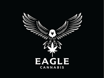 Eagle Cannabis bird cannabis eagle health logo logo mark marijuanas