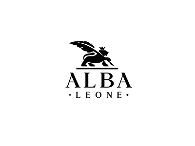 Alba Leone book design lion logo logo mark publishing writing