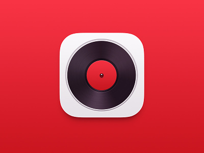 Music Player icon2 icon music player red