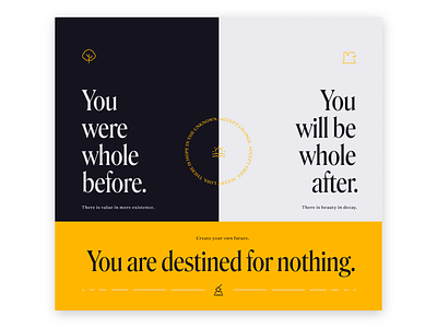 Destined for Nothing design graphic grid icon poster type typography