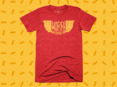 Worry World Champs anxiety badge bureau cotton cottonbureau fear shirt worry