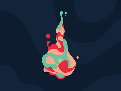 Blobby beer blob design illustration liquid vector water