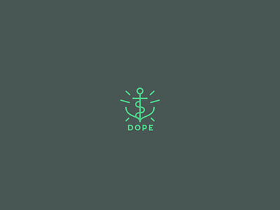 DOPE anchor geometric icon line linear ocean sea ui ux vector