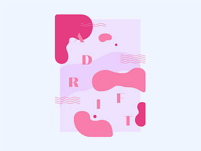 Summer No. 1 // A D R I F T beach graphic poster sea summer type typography