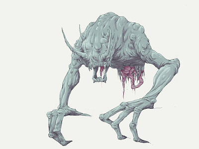 C H O M P character character concept character design color demon illustration monster