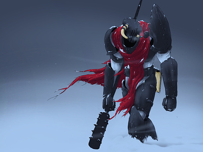 Winter Heirophant character concept concept art demon illustration procreate snow winter