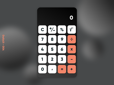 Calculator - DailyUI 004