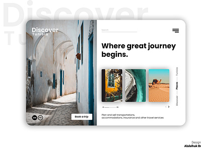 Discover Tunisia design inspiration ui ux