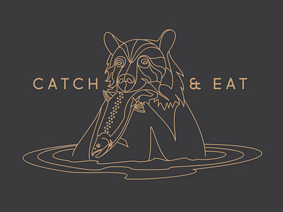 Catch Eat apparel design fishing illustration surf