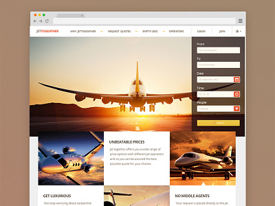 Jettogeather Website ui user experience user interface ux web