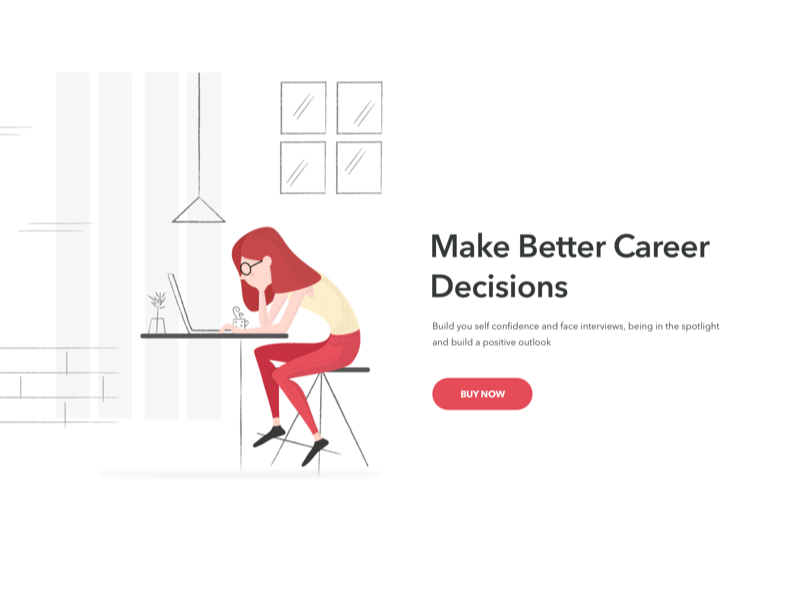 Career Illustration 2 Web illustration career ux iphone minimal ui gui design app