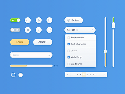 San Ui Kit by shankar on Dribbble