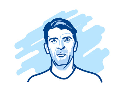 Gianluigi Buffon avatar face football goalkeeapar player portrait