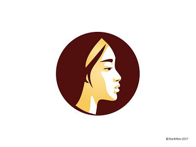 Asian asian face identity illustration logo profile