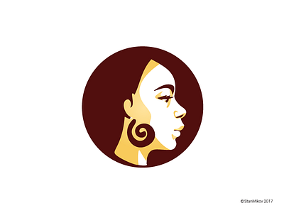 African african face girl identity illustration profile