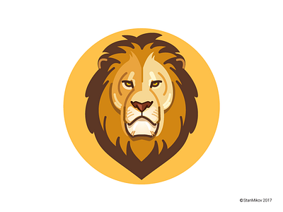 Lion animal graphic illustration jungle king lion logo