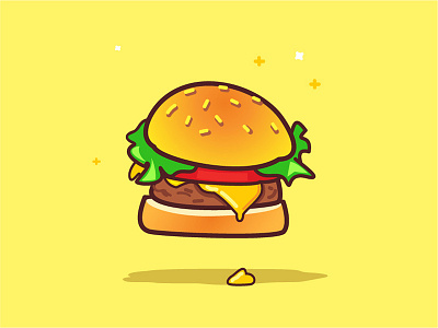 Hamburger beef cheese food hamburger icon tasty vector