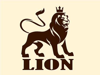 Lion 01 emblem king lion logo logo design proud