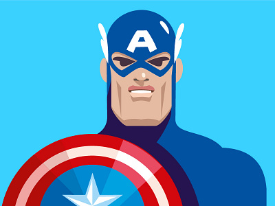 Captain America america character face hero heroes hollywood illustration