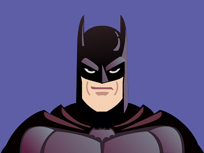 Batman bat character face hero heroes hollywood illustration