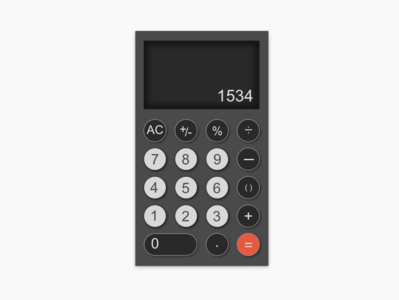 Daily UI Day 004 - Calculator daily ui 004 ui