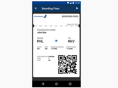 Daily UI Day 024 - Boarding Pass boarding pass daily 100 dailyui dailyui 024 design ui uidesigner