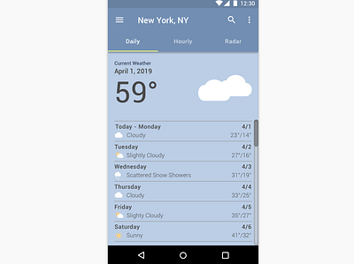 Daily UI Day 037 - Weather daily 100 dailyui dailyui 037 design ui uidesigner weather weather app