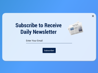 Daily UI Day 026 - Subscribe