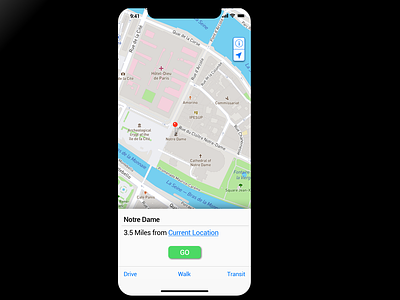 Daily UI Day 029 - Map daily daily 100 daily 100 challenge daily art daily challenge daily ui 029 dailyui dailyui 029 dailyui029 design ios ios iphone x iphonex map ui mobile ui uidesigner