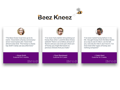 Daily UI Day 039 - Testimonials