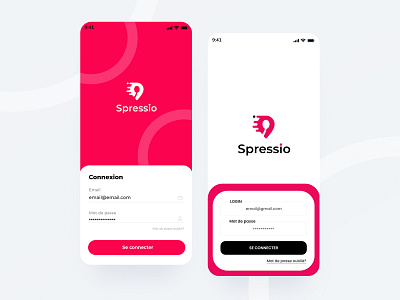 Spressio Login branding design ecommerce app ecommerce shop shop ui ux