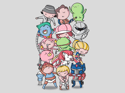 80's Babies 80s babies care bears cartoons cute eighties ghostbusters heman illustration jem kids my little pony old school rainbow brite retro smurfs thundercats transformers