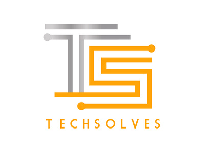 Techsolves branding creative agency graphic art graphic design icon logo tech company tech logo