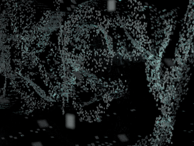 Particles at work 3d cinema4d particles