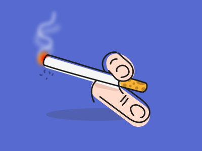 Smoke app cigarette illustration ui