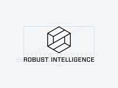 Robust Intelligence - Brand Identity ai artificial intelligence cybersecurity forza mesh startup thirtylogos three.js