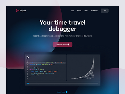 Replay - Landing Page Design