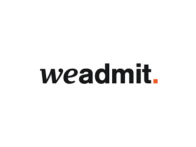 WeAdmit Brand Identity 3d animation brand identity branding design edtech education graphic design illustration logo startup student ui ux vector