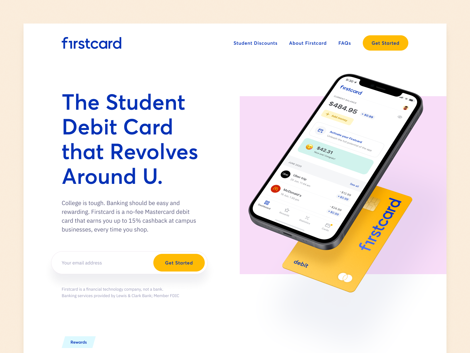 Firstcard – Landing Page