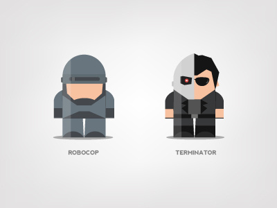 Mini Superheroes: Robocop, Terminator